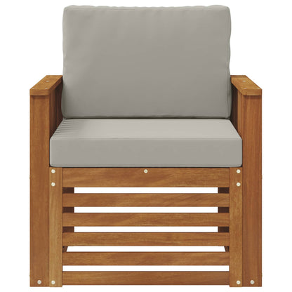 Buiten bankenset met kussen Naturel 71 x 63 x 73 cm