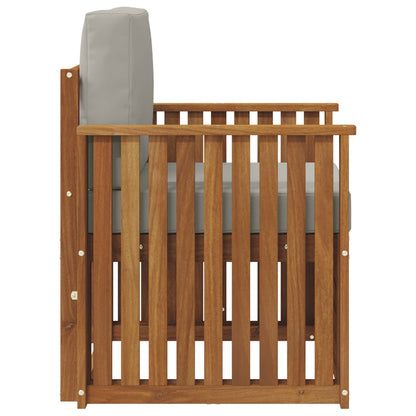 Buiten bankenset met kussen Naturel 71 x 63 x 73 cm