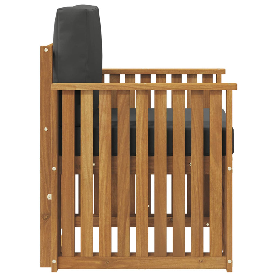 Buiten bankenset met kussen Naturel 71 x 63 x 73 cm