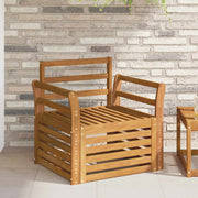 Tuinbank massief acaciahout Naturel 75,5x63x73 cm