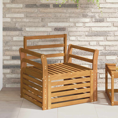 Buiten bankenset Naturel 75,5 x 63 x 73 cm Massief Acaciahout