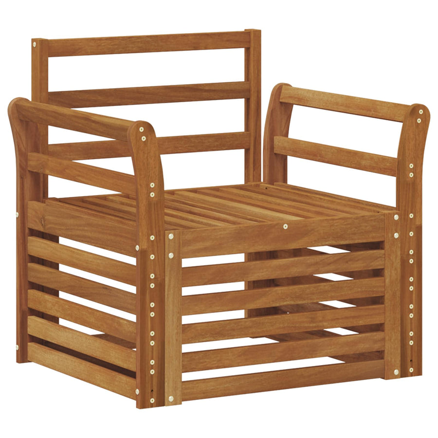 Buiten bankenset Naturel 75,5 x 63 x 73 cm Massief Acaciahout