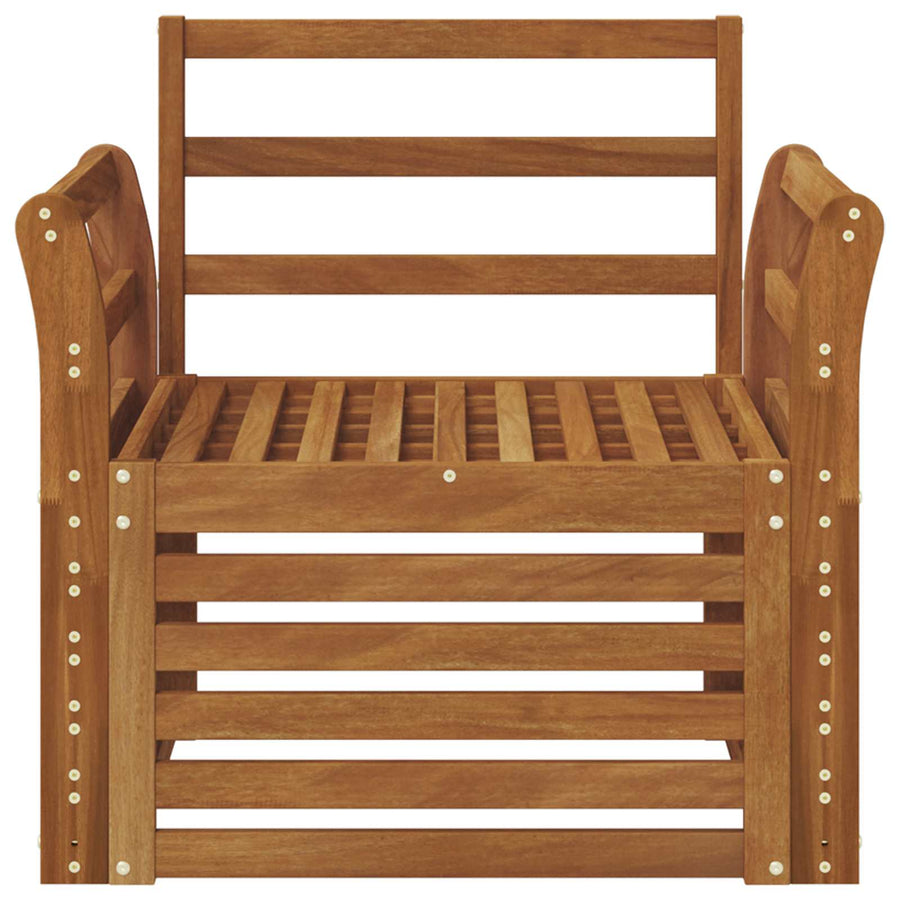 Buiten bankenset Naturel 75,5 x 63 x 73 cm Massief Acaciahout