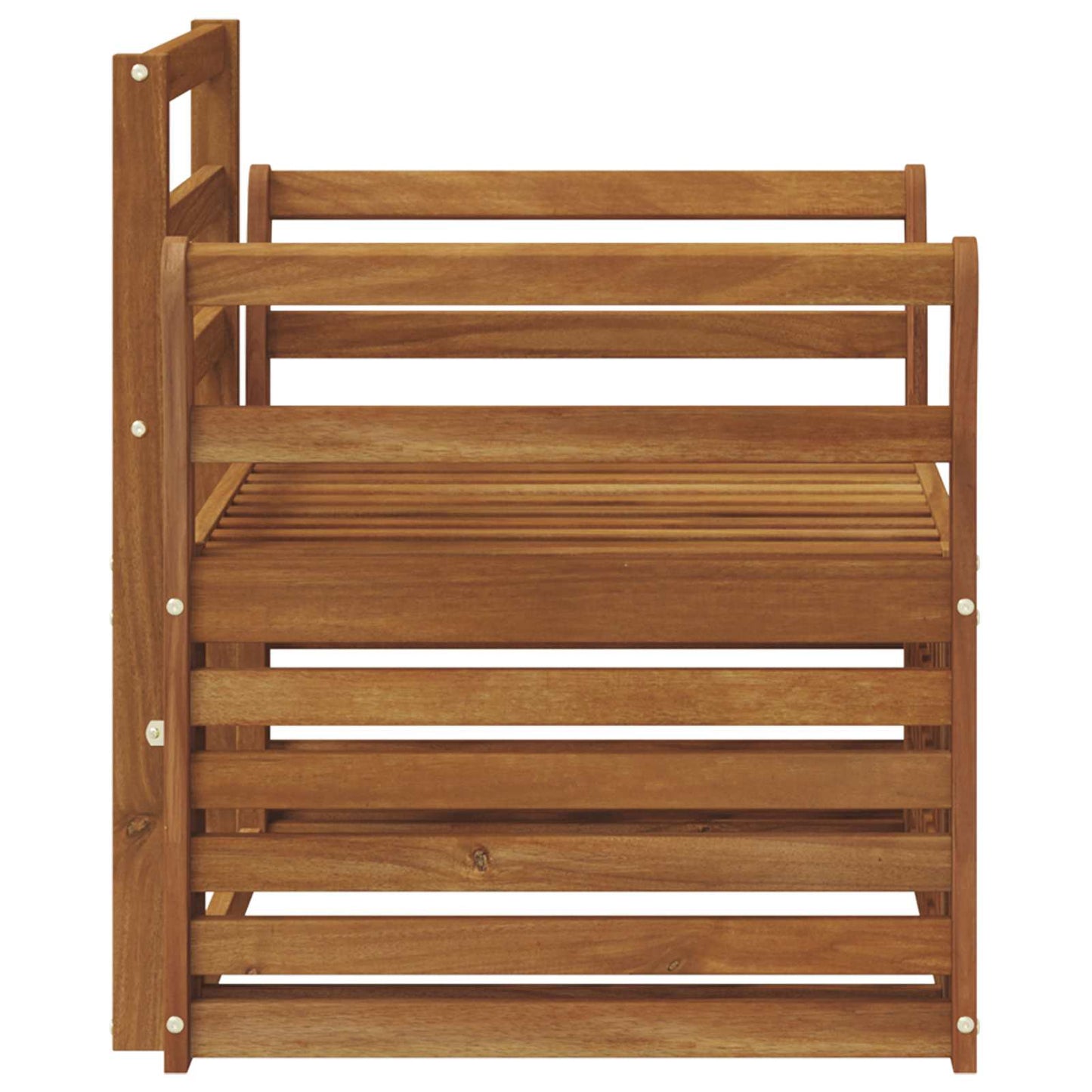 Buiten bankenset Naturel 75,5 x 63 x 73 cm Massief Acaciahout