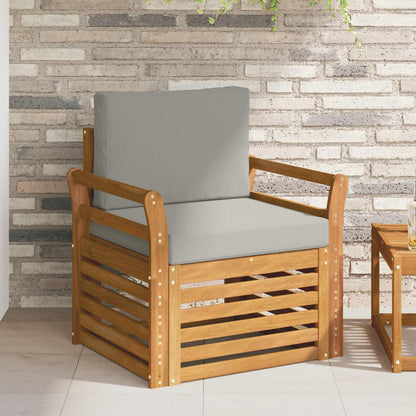 Buiten bankenset met kussen Naturel 75,5 x 63 x 73 cm