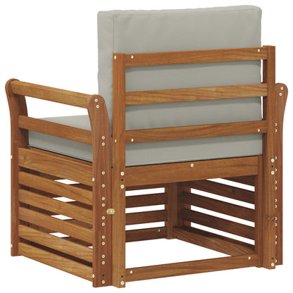 Buiten bankenset met kussen Naturel 75,5 x 63 x 73 cm