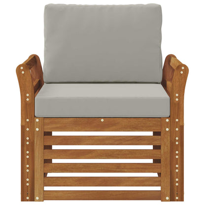 Buiten bankenset met kussen Naturel 75,5 x 63 x 73 cm