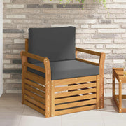 Modulaire tuinbank massief acaciahout 75,5x63x73 cm