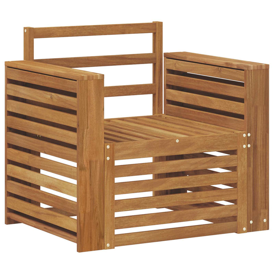 Buiten bankenset Naturel 79 x 63 x 73 cm Massief Acaciahout