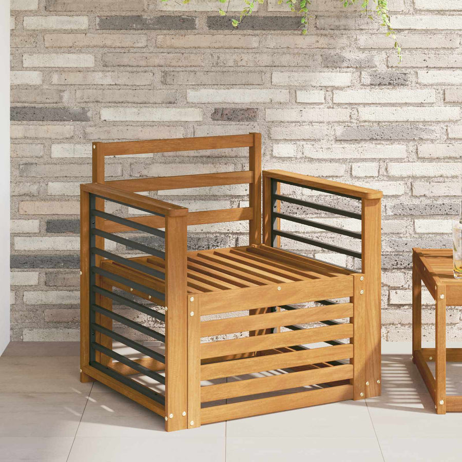 Buiten bankenset Naturel 71 x 63 x 73 cm Massief Acaciahout