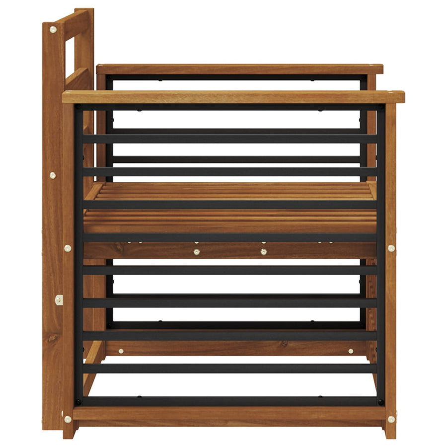 Buiten bankenset Naturel 71 x 63 x 73 cm Massief Acaciahout