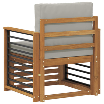 Buiten bankenset met kussen Naturel 71 x 63 x 73 cm