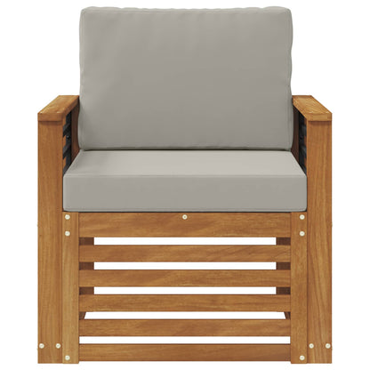 Buiten bankenset met kussen Naturel 71 x 63 x 73 cm