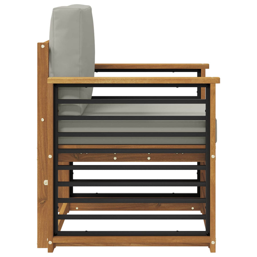 Buiten bankenset met kussen Naturel 71 x 63 x 73 cm