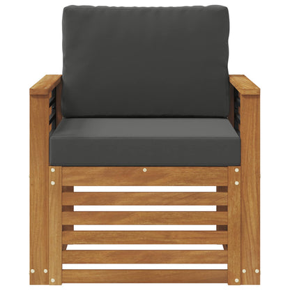 Buiten bankenset met kussen Naturel 71 x 63 x 73 cm