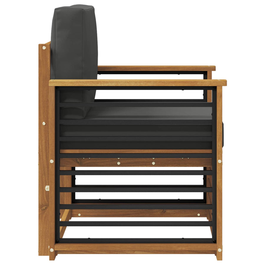 Buiten bankenset met kussen Naturel 71 x 63 x 73 cm