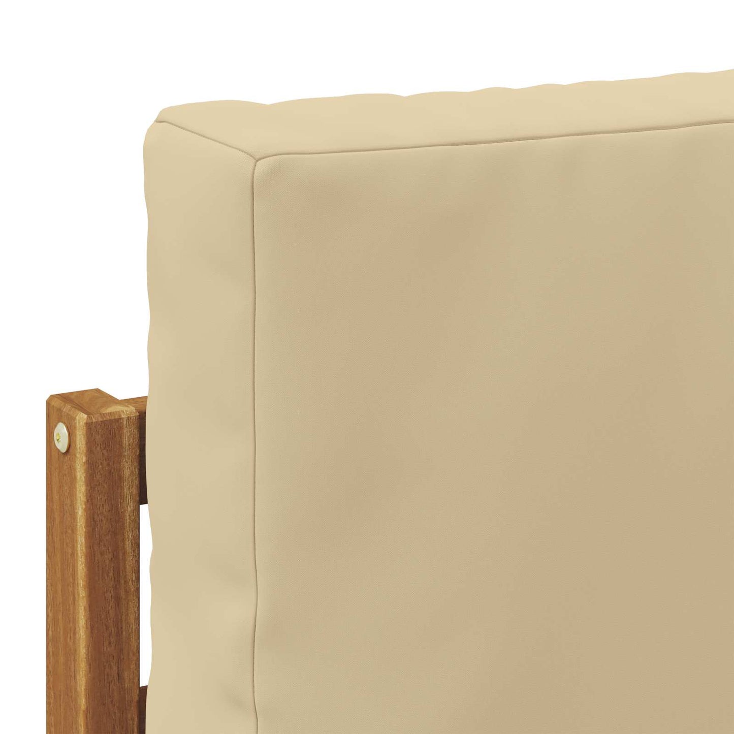 Buiten bankenset met kussen Naturel 71 x 63 x 73 cm