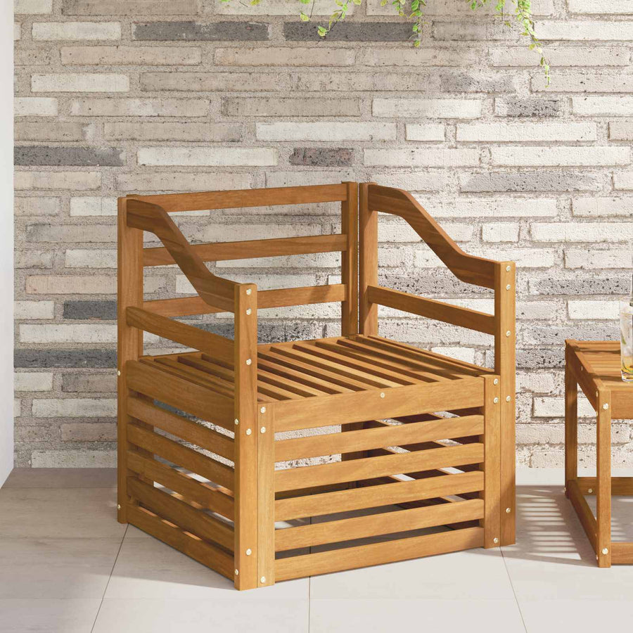 Buiten bankenset Naturel 67 x 63 x 73 cm Massief Acaciahout
