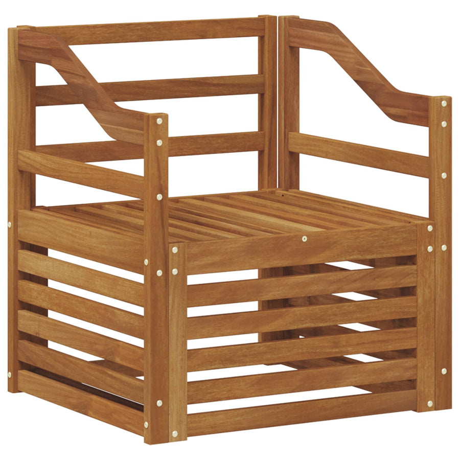 Buiten bankenset Naturel 67 x 63 x 73 cm Massief Acaciahout