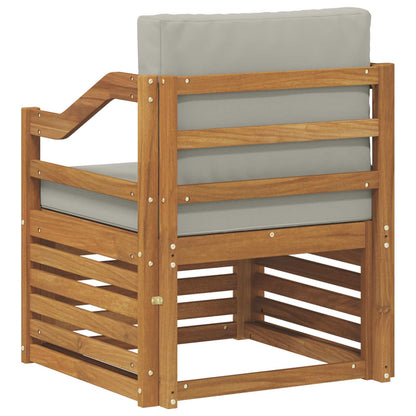 Buiten bankenset met kussen Naturel 67 x 63 x 73 cm
