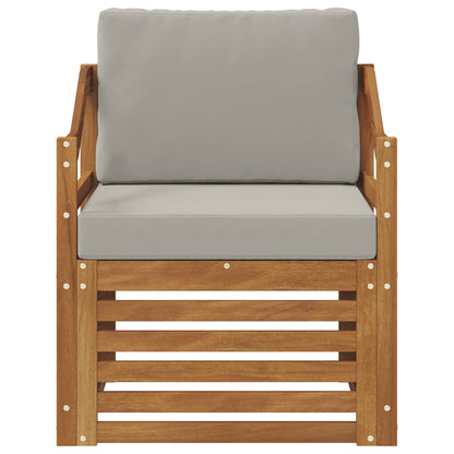 Buiten bankenset met kussen Naturel 67 x 63 x 73 cm