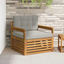 Buiten bankenset Massief Acaciahout en Polyester Naturel