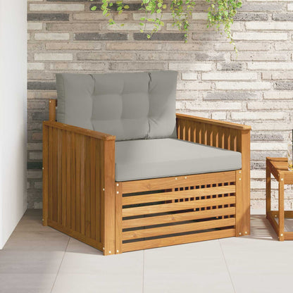 Buiten bankenset Massief Acaciahout en Polyester Naturel