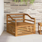 Outdoor bench set Solid Acacia Wood Natural