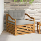 Outdoor bench set Solid Acacia Wood Natural