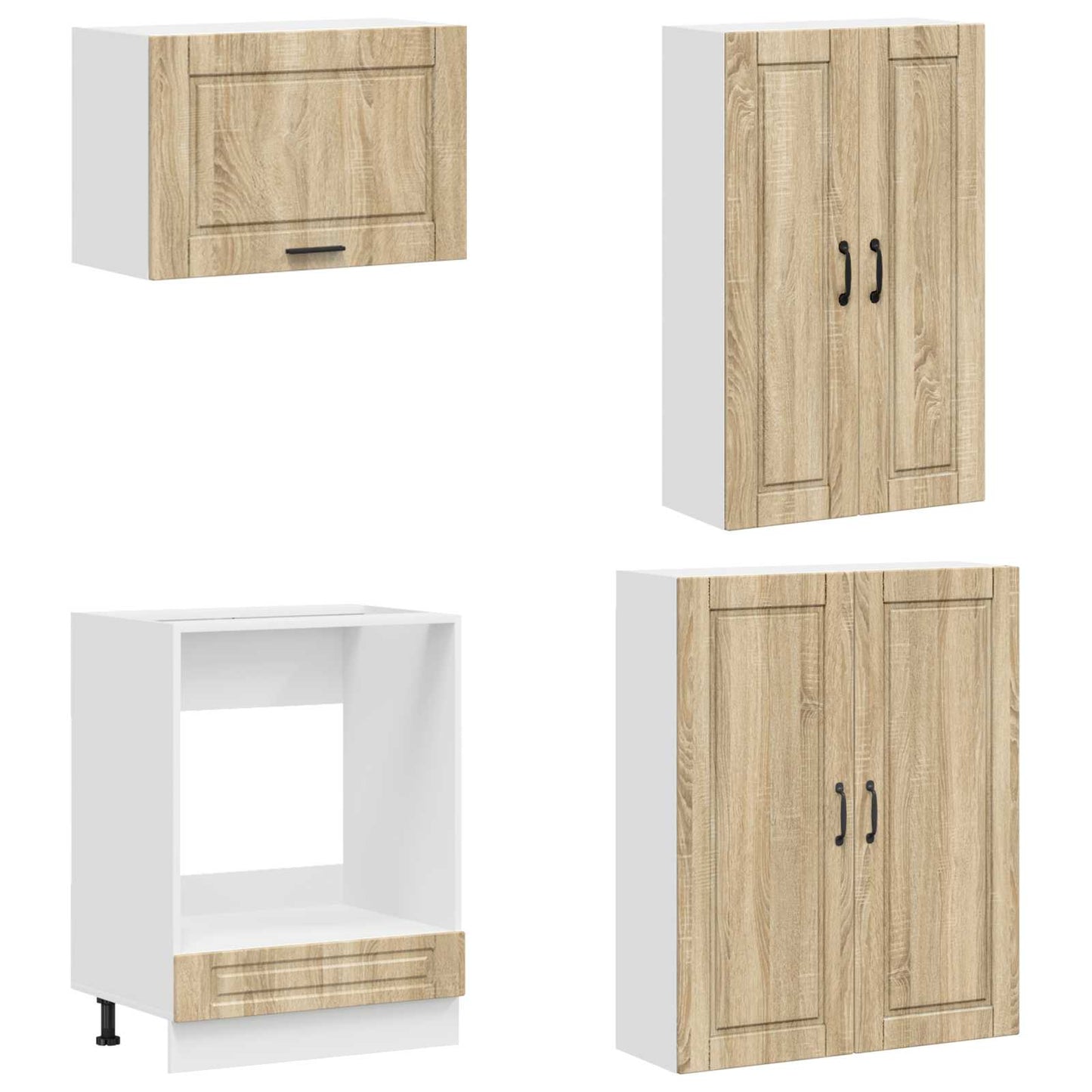 Keukenblok PORTO 8 pcs Sonoma Eiken Bewerkt hout