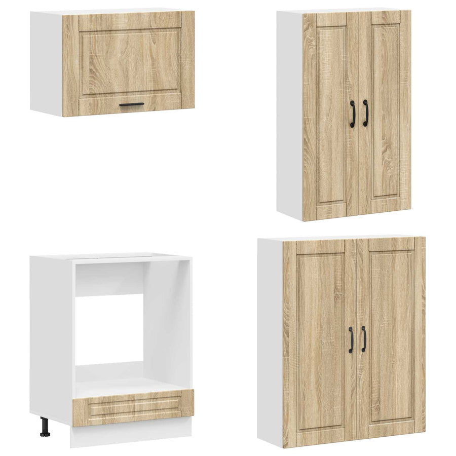 Keukenblok PORTO 8 pcs Sonoma Eiken Bewerkt hout