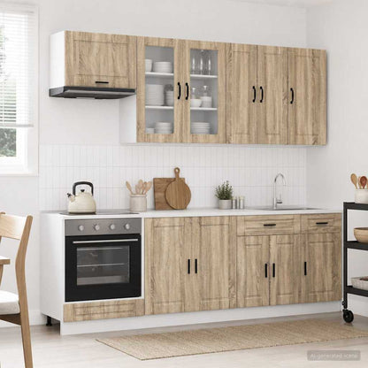 Keukenblok PORTO 8 pcs Sonoma Eiken Bewerkt hout