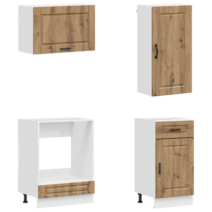 Keukenblok PORTO 8 pcs Artisanaal eiken Bewerkt hout