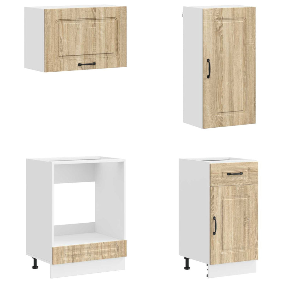 Keukenblok KALMAR 8 pcs Sonoma Eiken Bewerkt hout