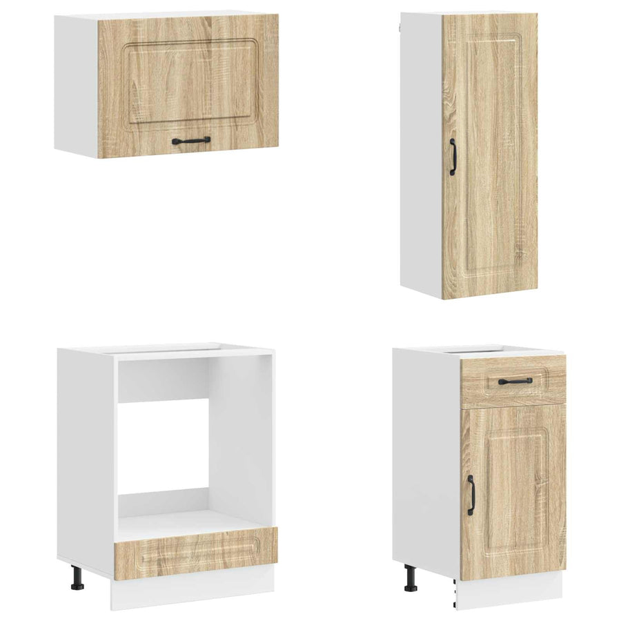 Keukenblok KALMAR 8 pcs Sonoma Eiken Bewerkt hout