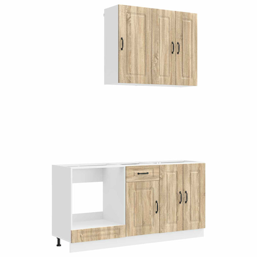 Keukenblok KALMAR 5 pcs Sonoma Eiken Bewerkt hout