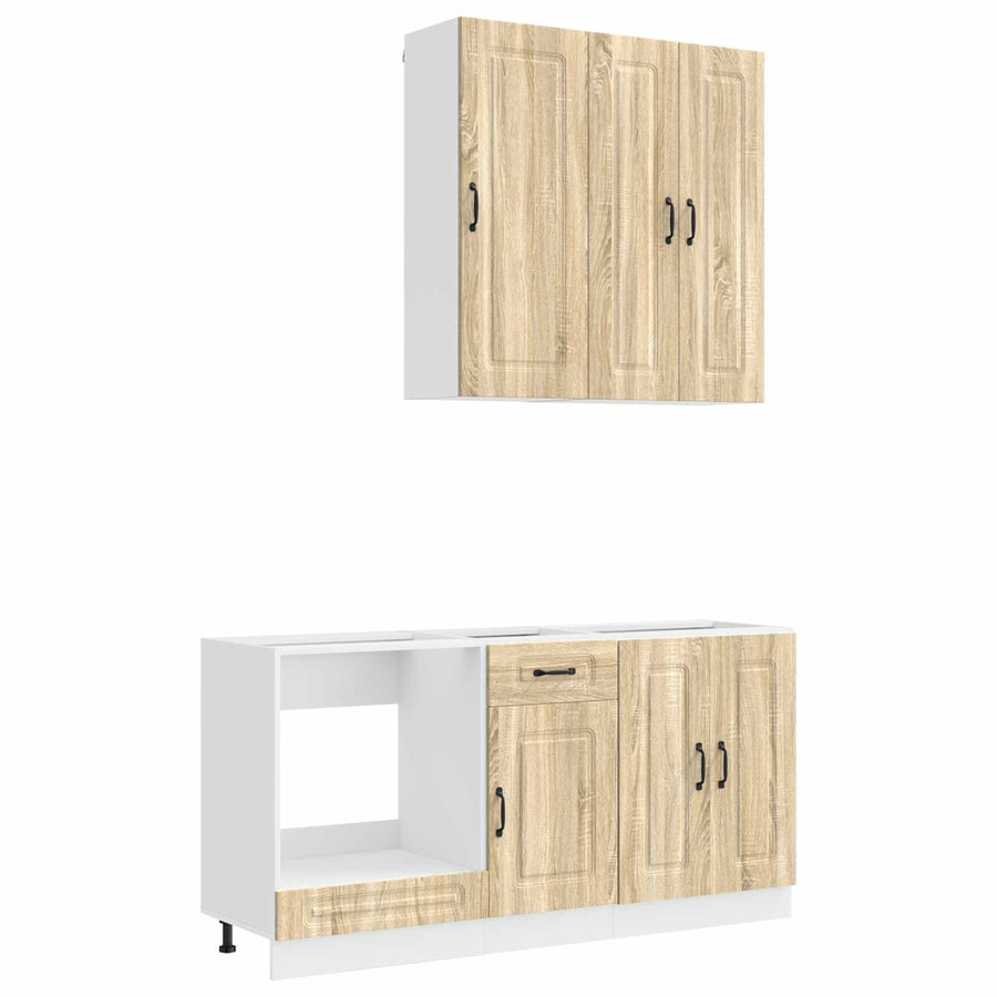 Keukenblok KALMAR 5 pcs Sonoma Eiken Bewerkt hout