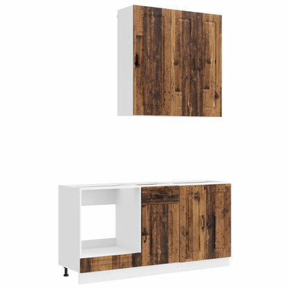 Keukenblok KALMAR 5 pcs Oud hout Bewerkt hout
