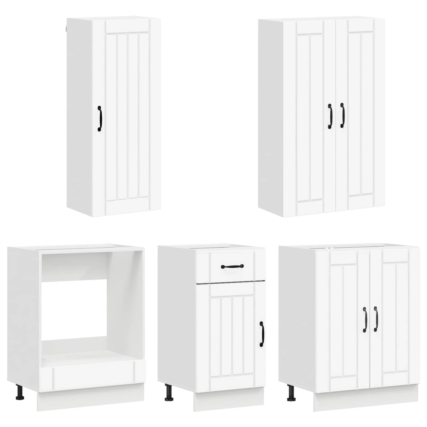 Keukenblok LUCCA 5 pcs Wit