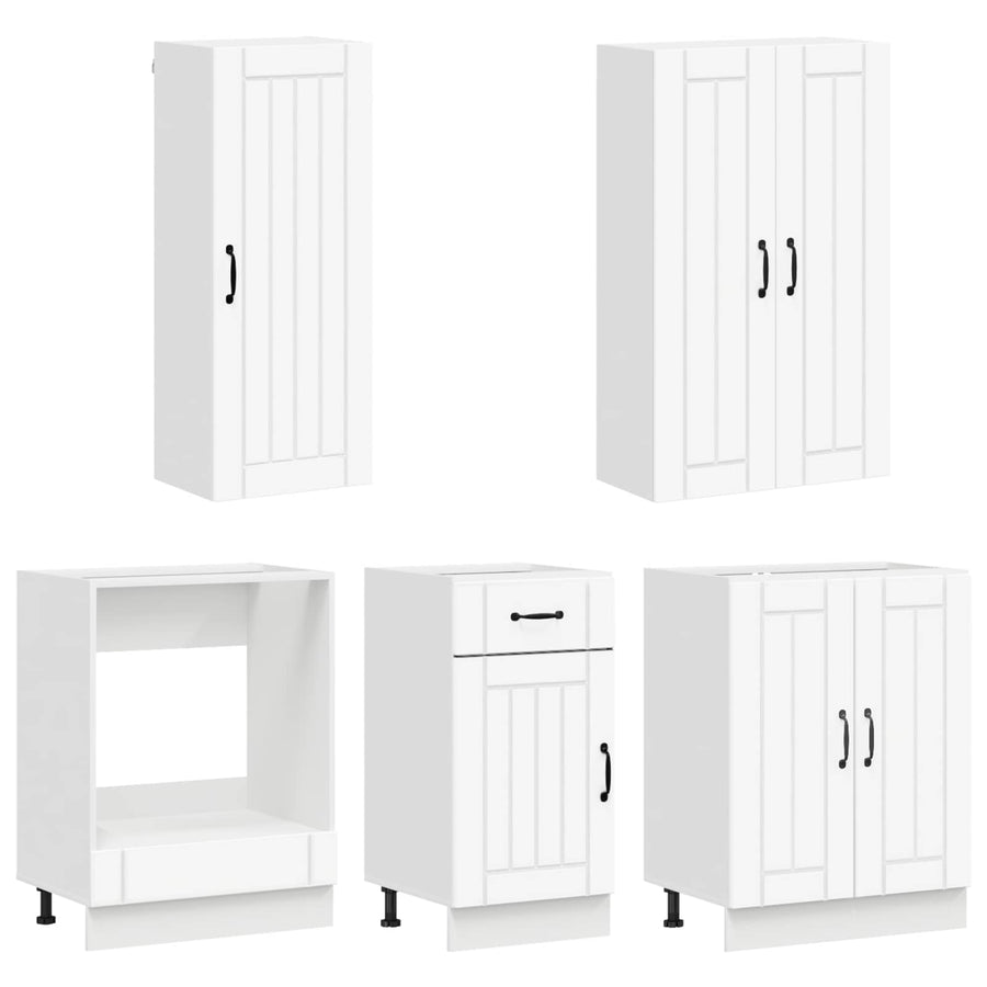 Keukenblok LUCCA 5 pcs Wit