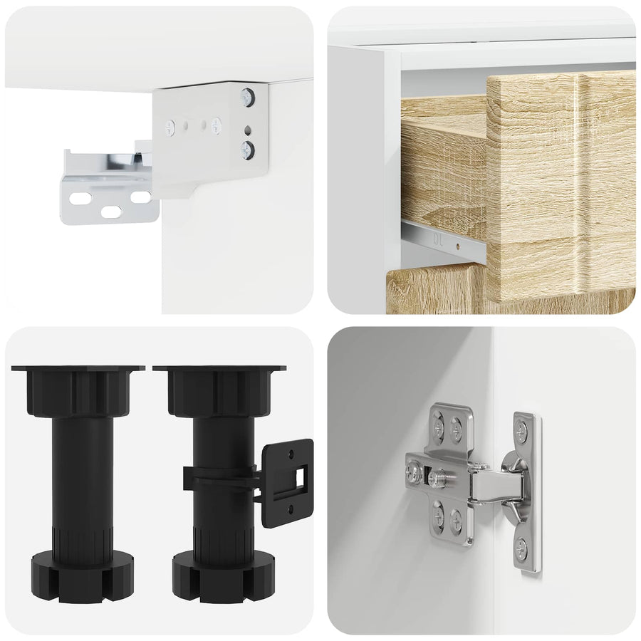 Keukenblok LUCCA 5 pcs Sonoma Eiken Bewerkt hout