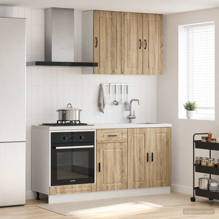 Keukenblok PORTO 5 pcs Sonoma Eiken Bewerkt hout