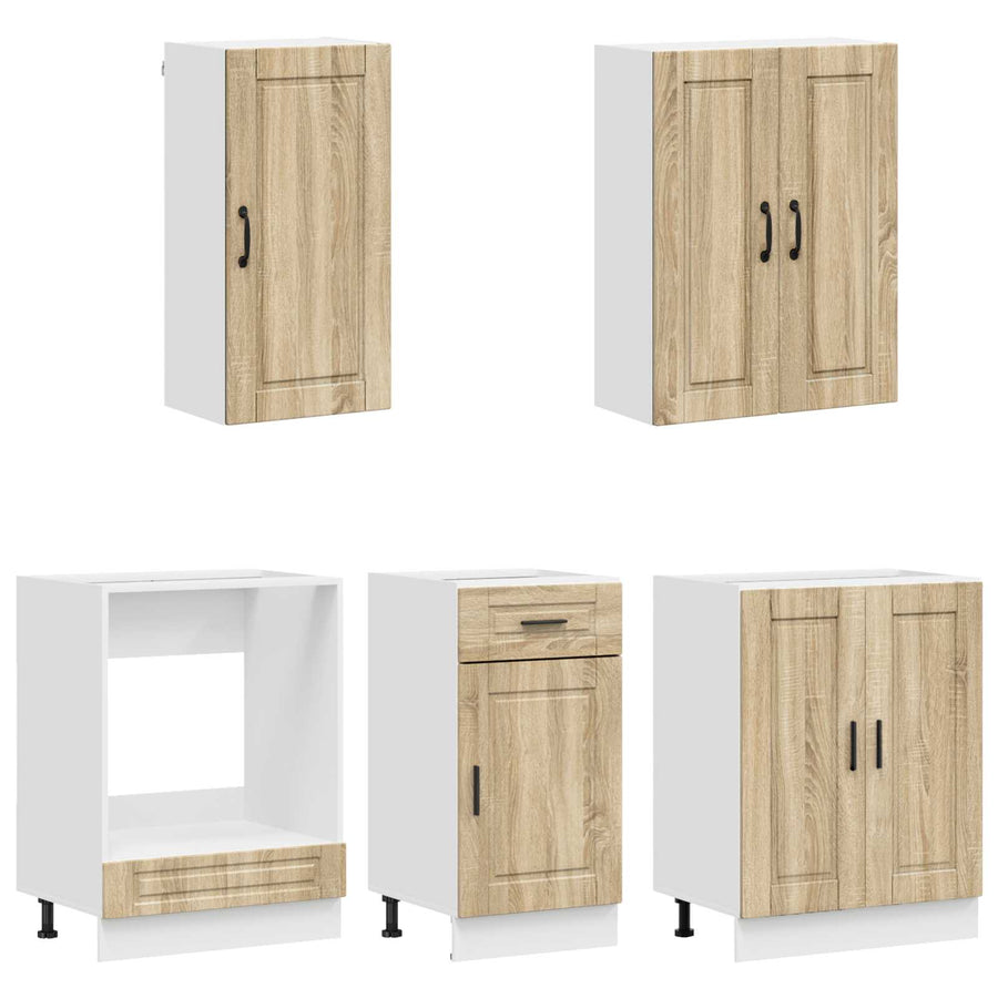 Keukenblok PORTO 5 pcs Sonoma Eiken Bewerkt hout