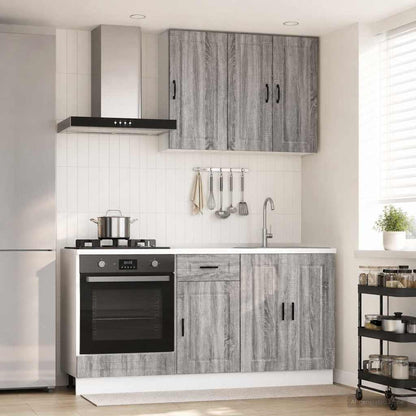 Keukenblok PORTO 5 pcs Grijs Sonoma Bewerkt hout