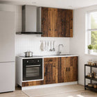 Keukenblok Porto 5-delig oud hout bewerkt hout