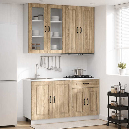Keukenblok KALMAR 4 pcs Sonoma Eiken Bewerkt hout