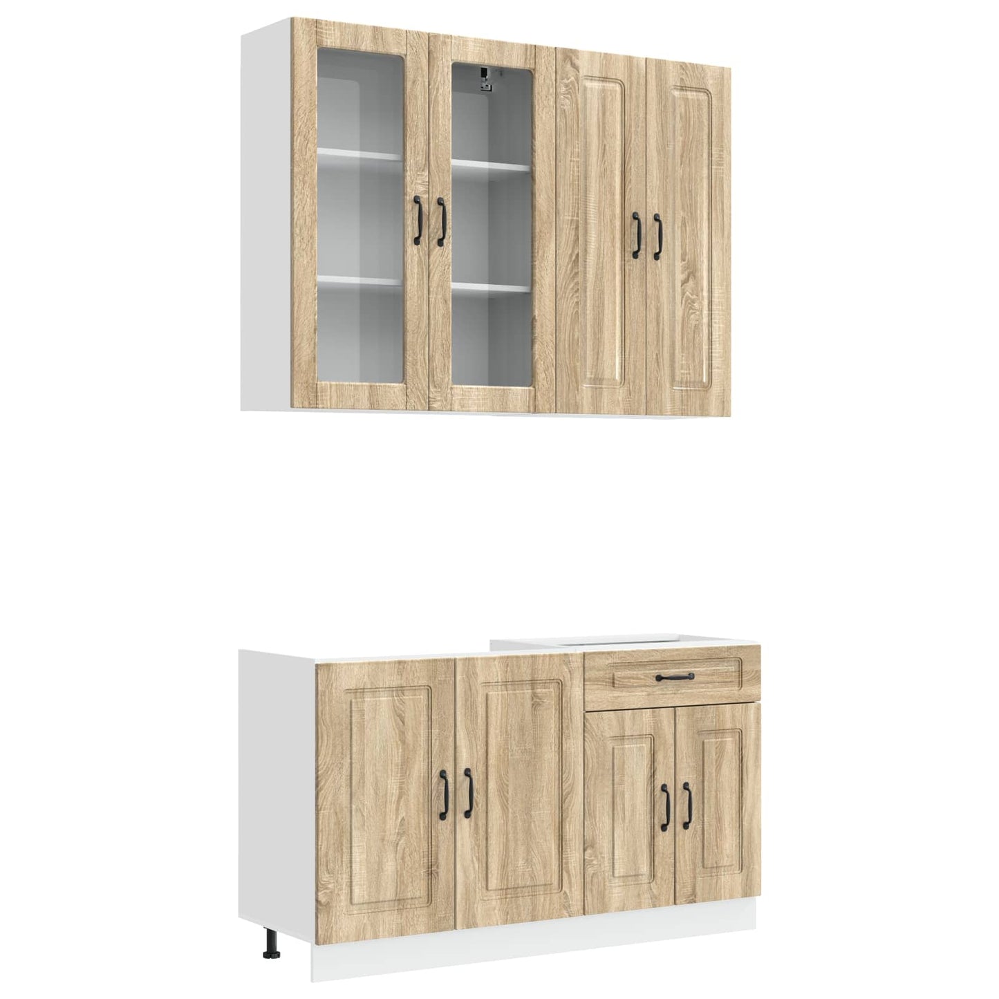 Keukenblok KALMAR 4 pcs Sonoma Eiken Bewerkt hout