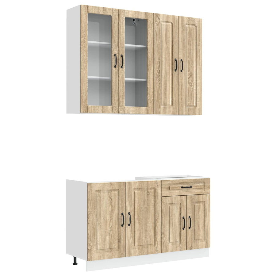 Keukenblok KALMAR 4 pcs Sonoma Eiken Bewerkt hout