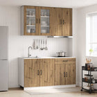 Keukenblok LUCCA artisanaal eiken bewerkt hout