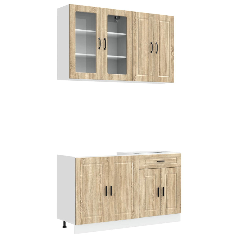Keukenblok PORTO 4 pcs Sonoma Eiken Bewerkt hout